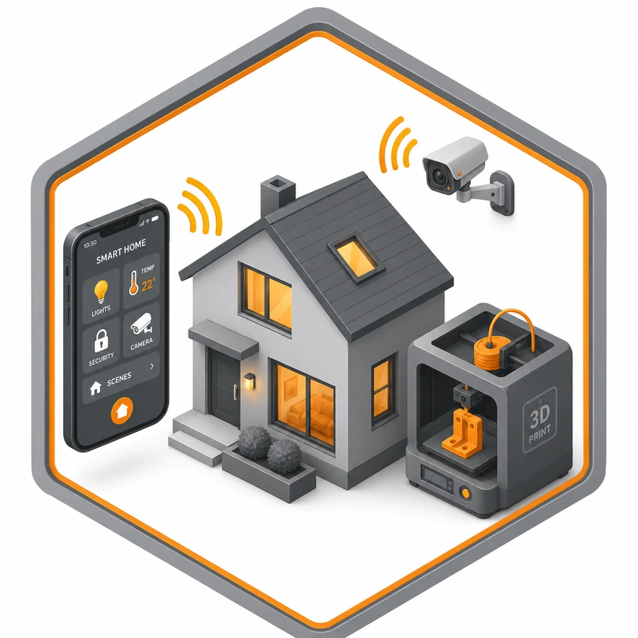 Smart Home und Smart Hotel, Sicherheit und 3D-Druck