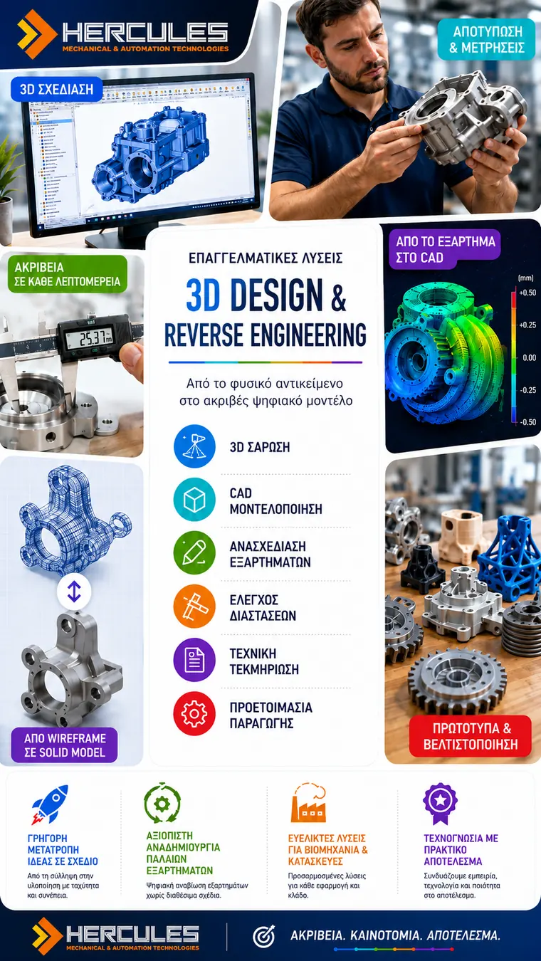 3D Σχεδιασμός & Reverse Engineering