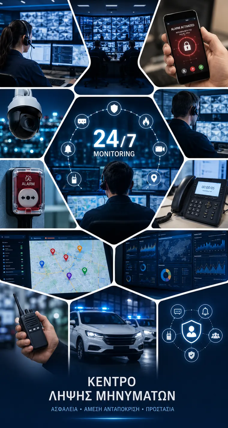 Sicherheit monitoring centre connection