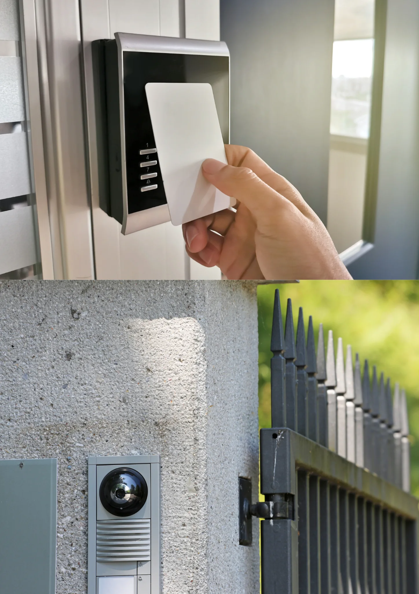 Σύστημα access control με κάρτα, θυροτηλεόραση και έλεγχο πύλης